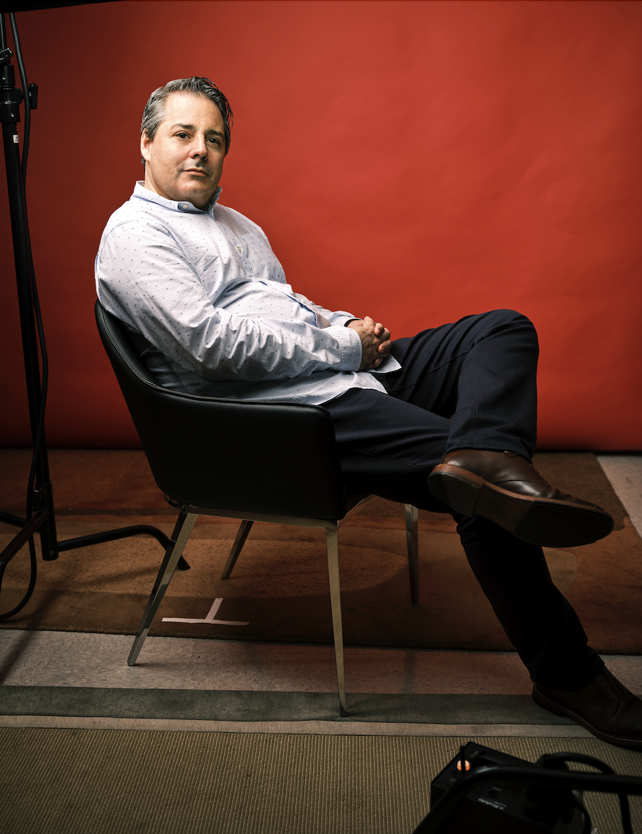 Full-body portrait of Nick Cavarra, founder of Dreampeddler Productions